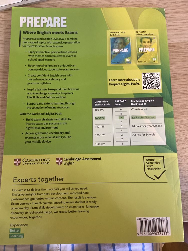 Prapare workbook with digital pack, B2, level 7