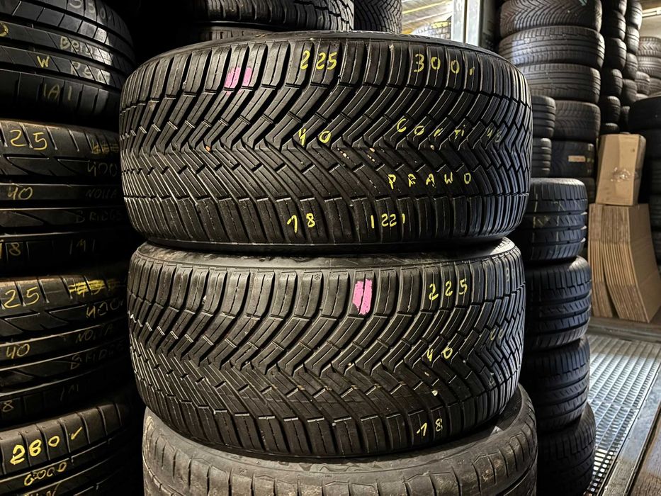 2X OPONY CAŁOROCZNE 225/40R18 92Y Continental AllSeason 4S 7.7MM 2022R