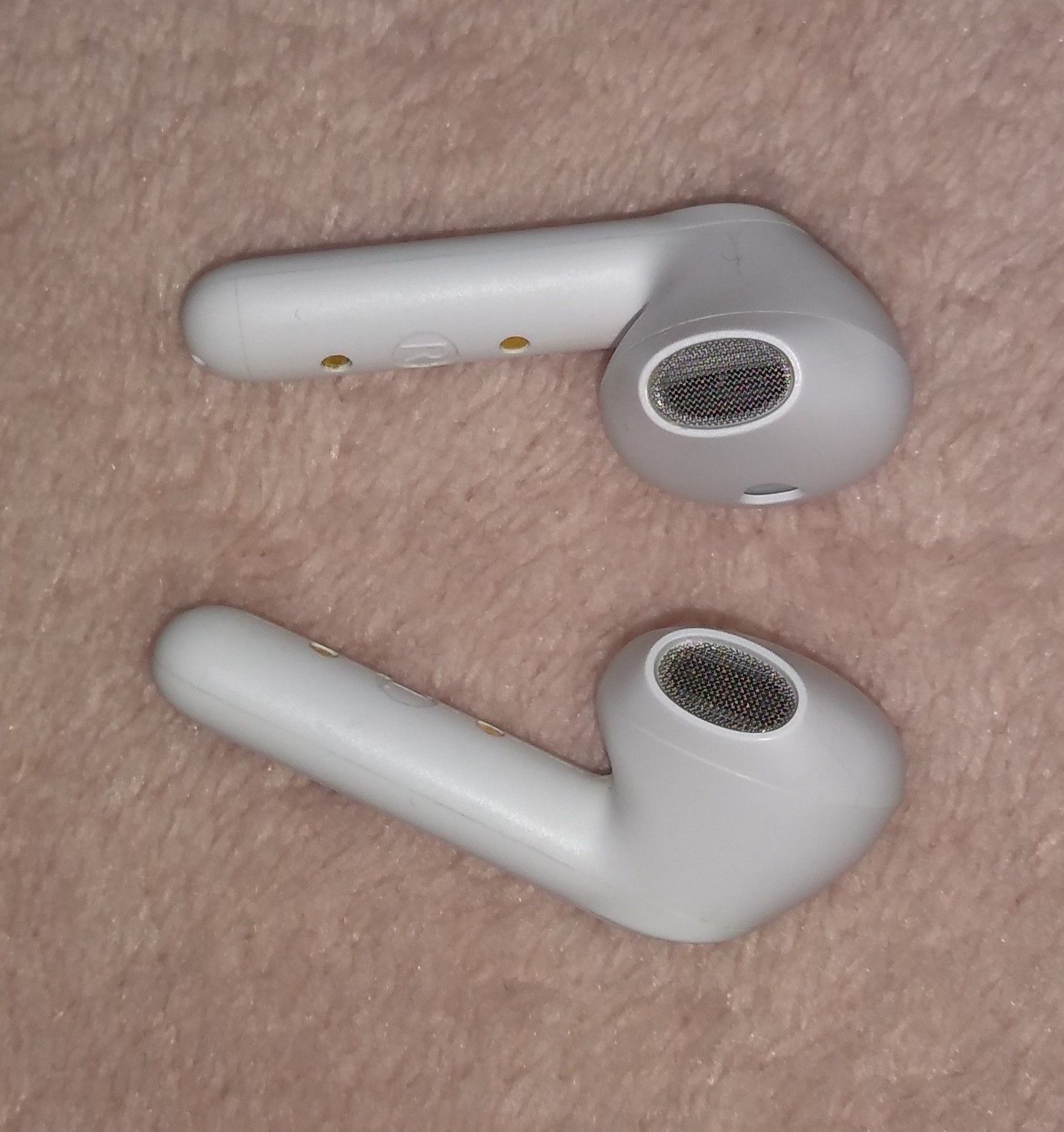 Słuchawki bezprzewodowe douszne białe
