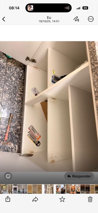 Vendo movel branco com bancada