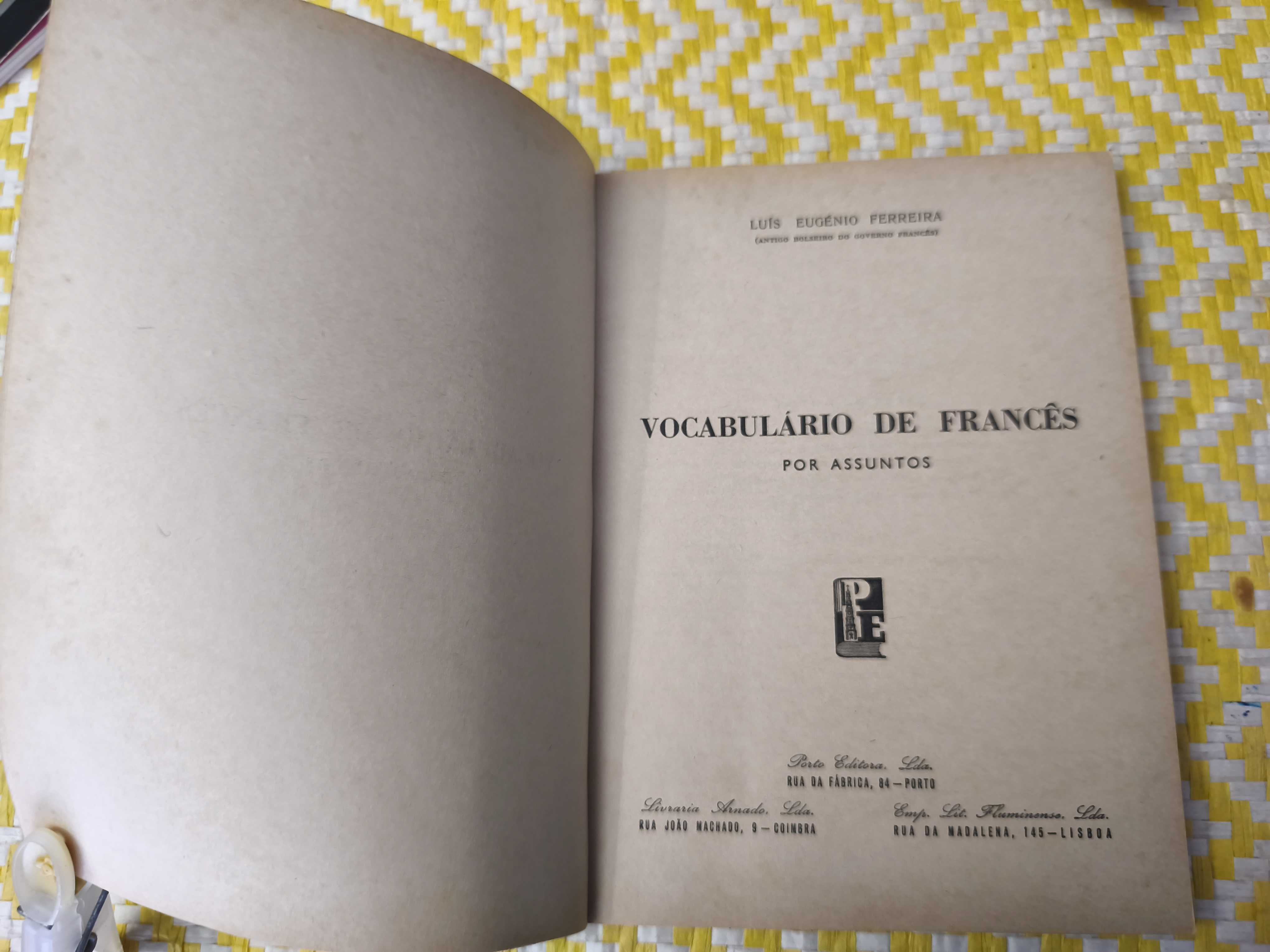 Vocabulário de Francês- 
Luís Eugénio Ferreira