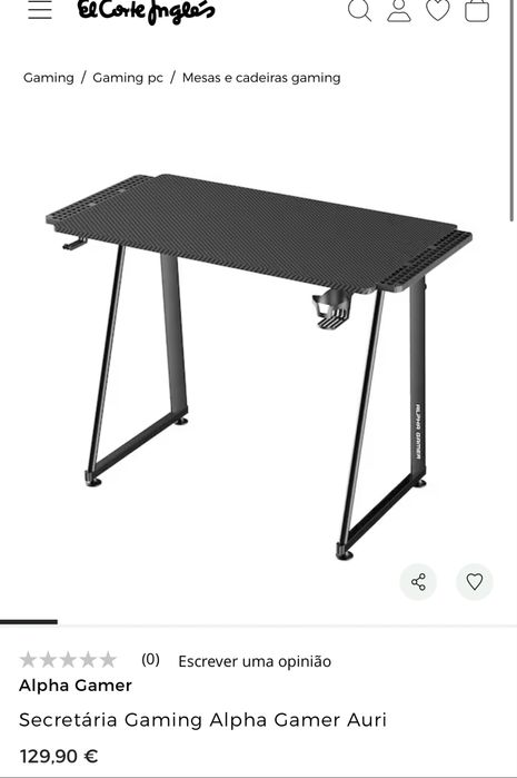 Vendo Secretária Gaming Alpha Gamer Auri