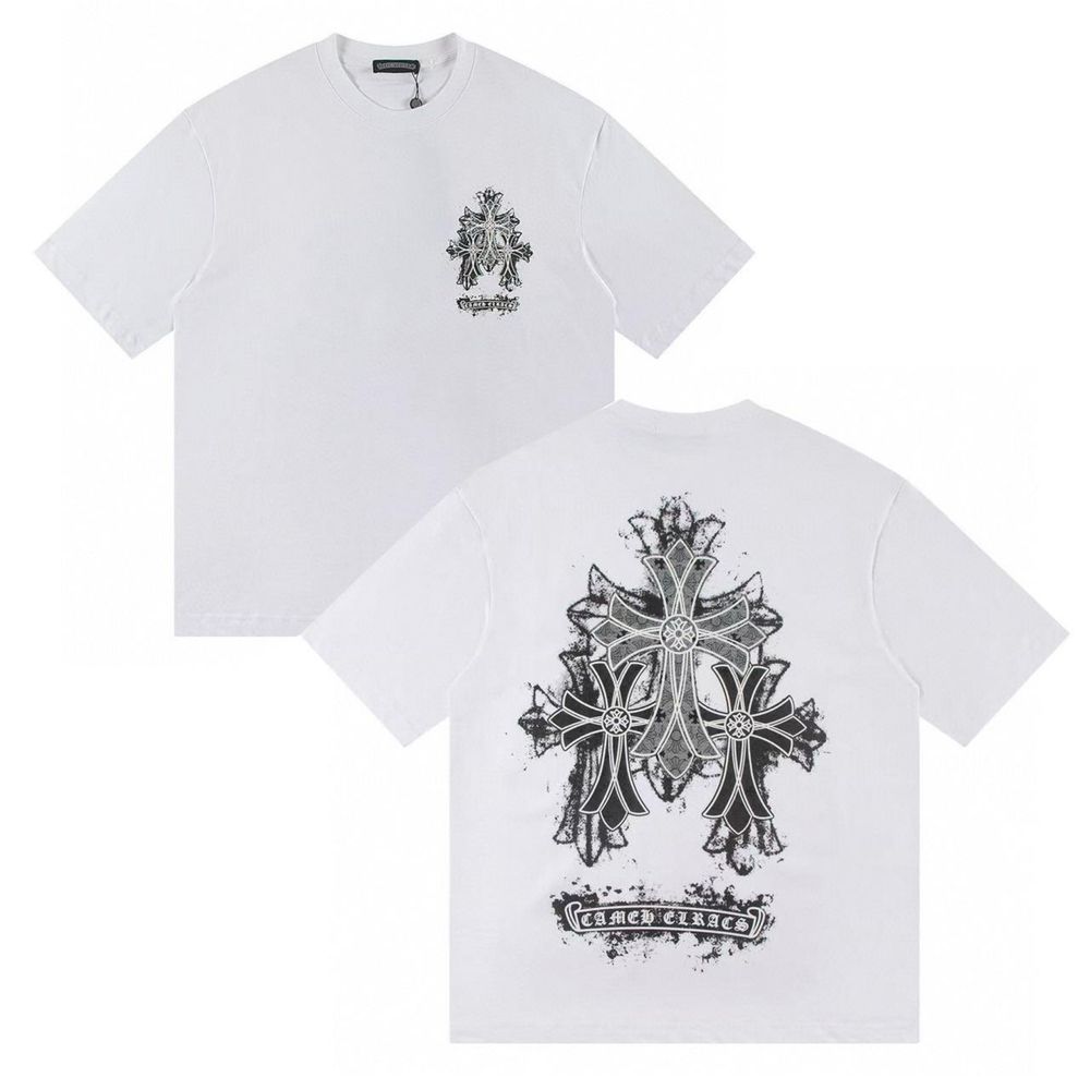 Футбокли Chrome Hearts унисекс Хром Хартс с керстами новинка 2025
