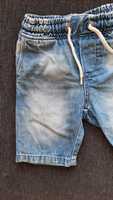 Krótkie spodenki jeansowe wiązane H&M, rozm. 3-4 lata, stan bdb