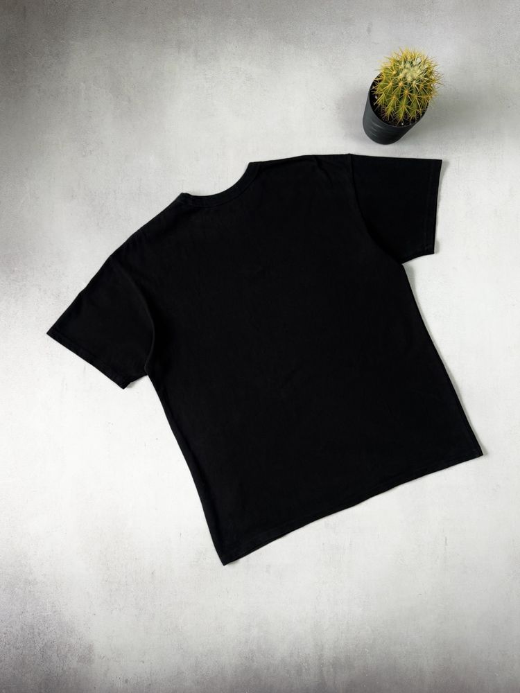 Футболка чорна чоловіча Nike center logo oversized оригінал