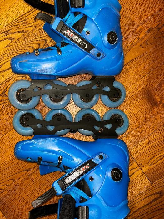 Роликовые коньки SEBA FR-1 (р. 42),  шлем ABUS, сумка для роликов б/у