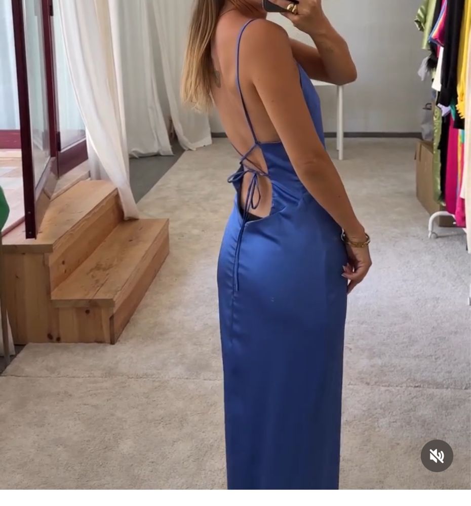Vestido azul elegante