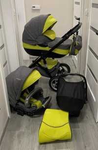 Wózek dziecięcy Rico Brano 2w1, nosidełko, chodzik i gratisy