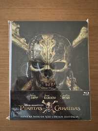 Steelbook Piratas das Caraíbas Homens Mortos Não Contam Histórias Blu-ray