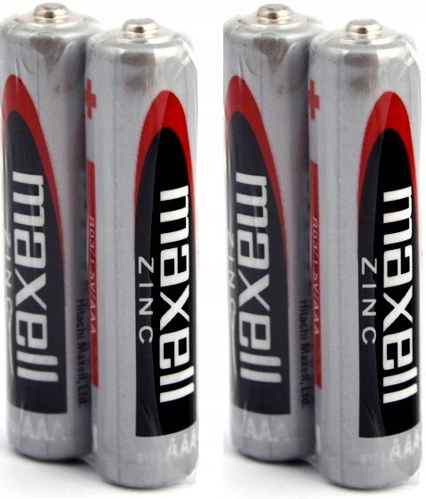 Maxell AAA LR3 ZINC baterie cynkowe cienkie paluszki 4szt