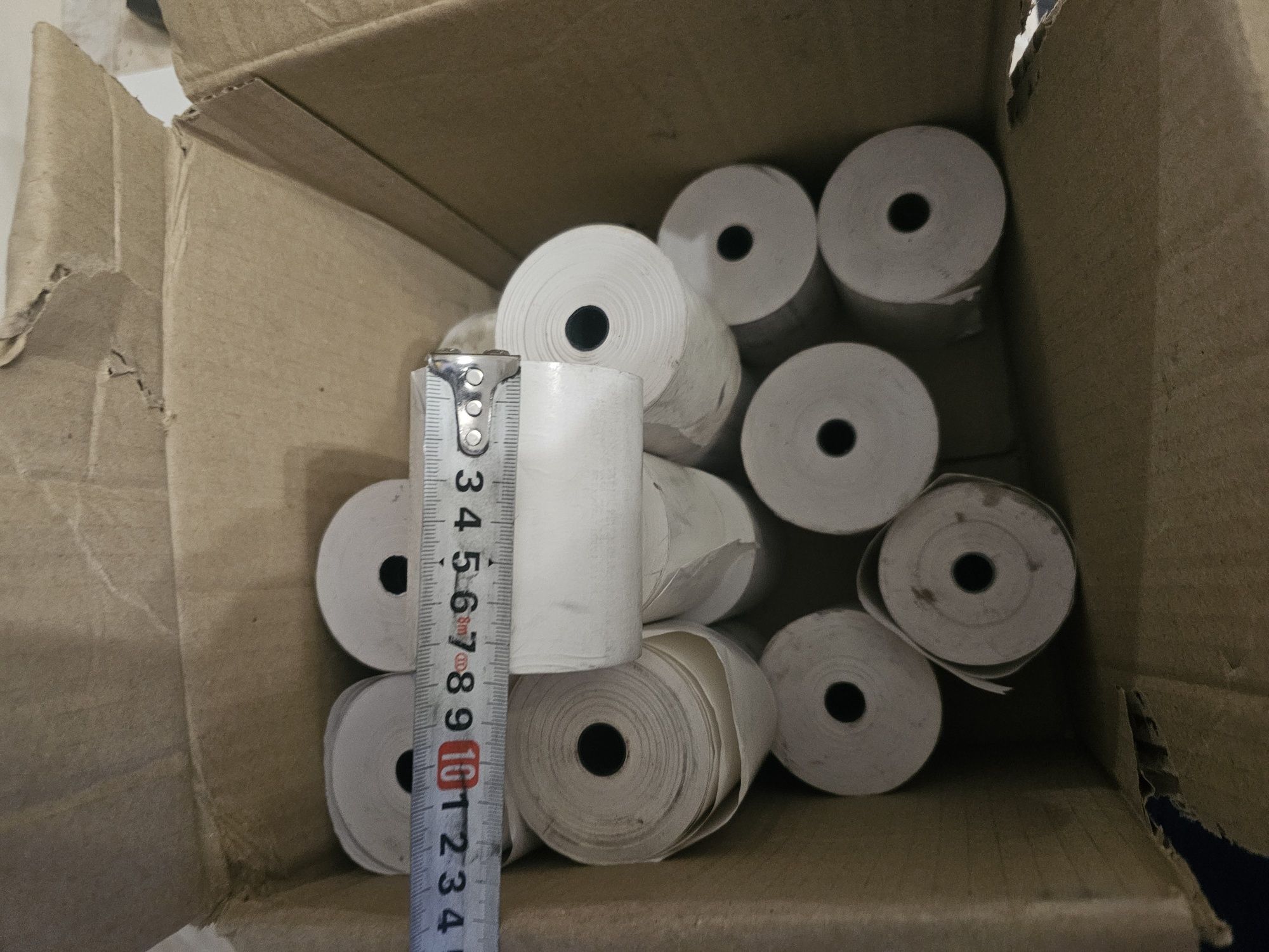 Чекова стрічка термоетикетка папір для чекового принтера 78мм