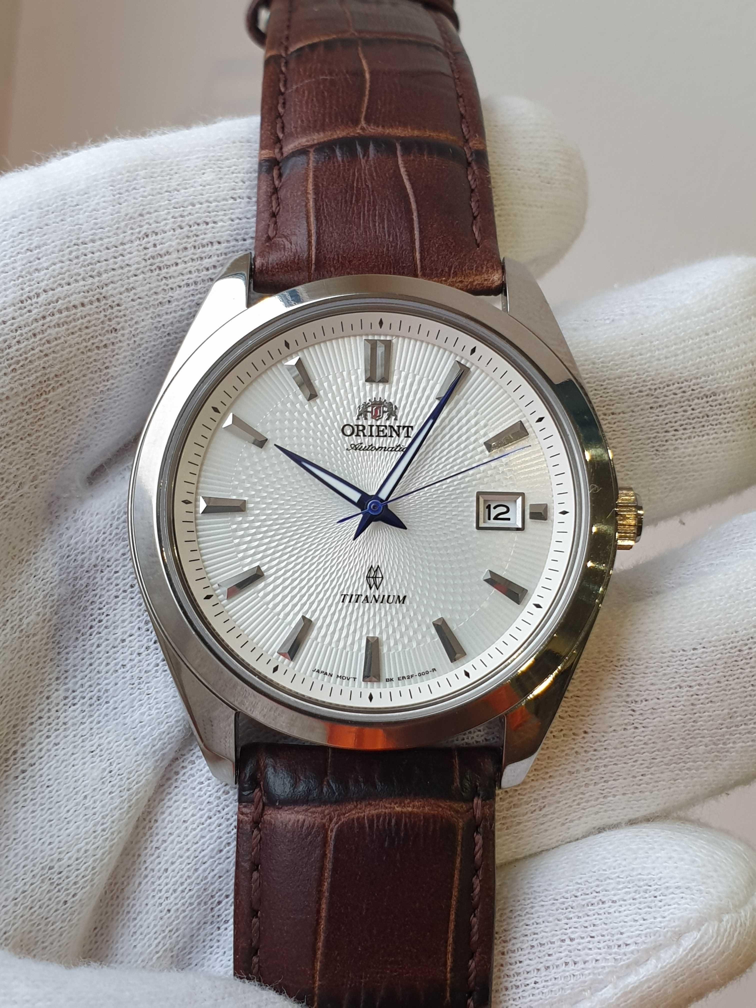 Чоловічий годинник часы Orient ER2F004W Automatic Titanium Sapphire 41