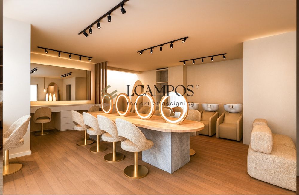 Mobiliário á medida para cabeleireiro e estética