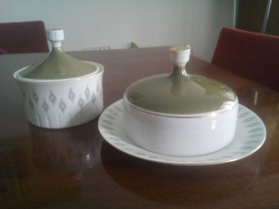 винтаж ваза ретро 70 - х Чехия  фарфор ГДР сахарница