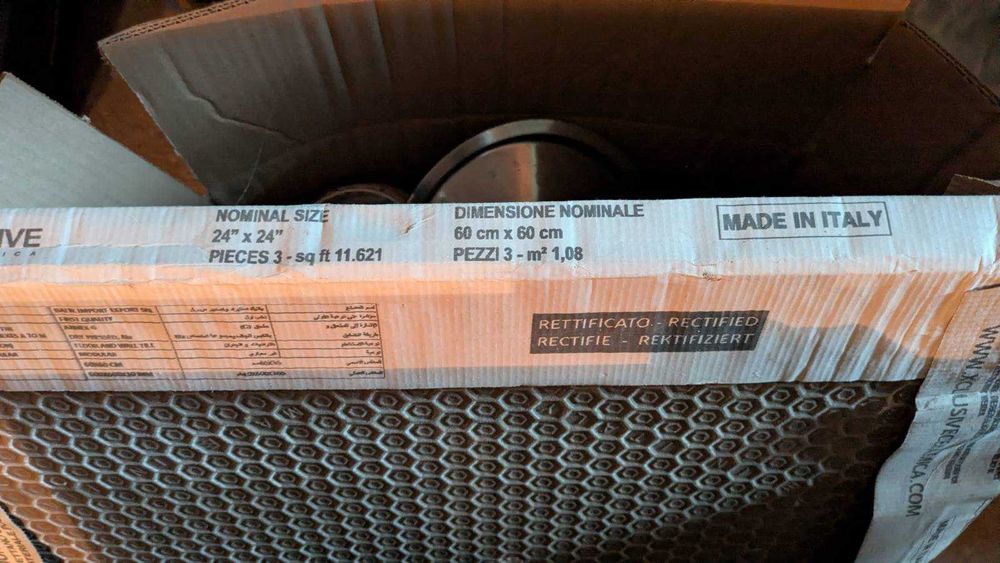 Płytki lastryko 60x60, 5 sztuk + połówki