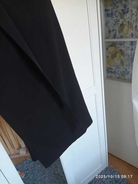 Eleganckie damskie spodnie materiałowe kuloty czarne Zara rozmiar XS S