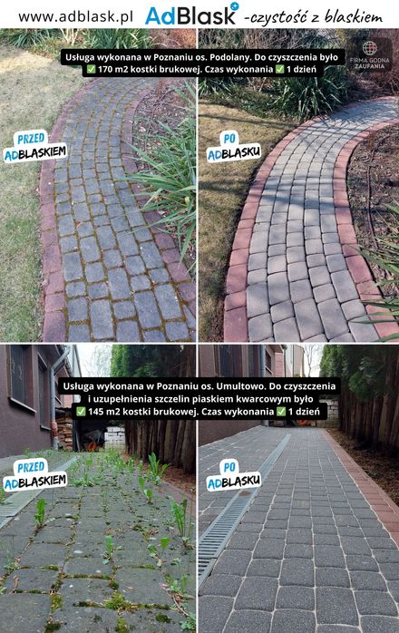 Mycie / Czyszczenie kostki brukowej