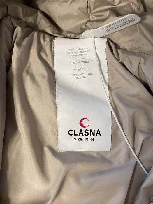 Сірий жіночий пуховик CLASNA M