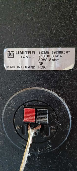głośniki unitra tonsil zgb80+Wzmacniacz DIORA WS 354