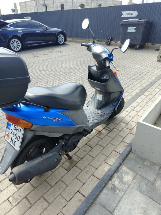Suzuki Address v125 синій на реєстрації з кофром