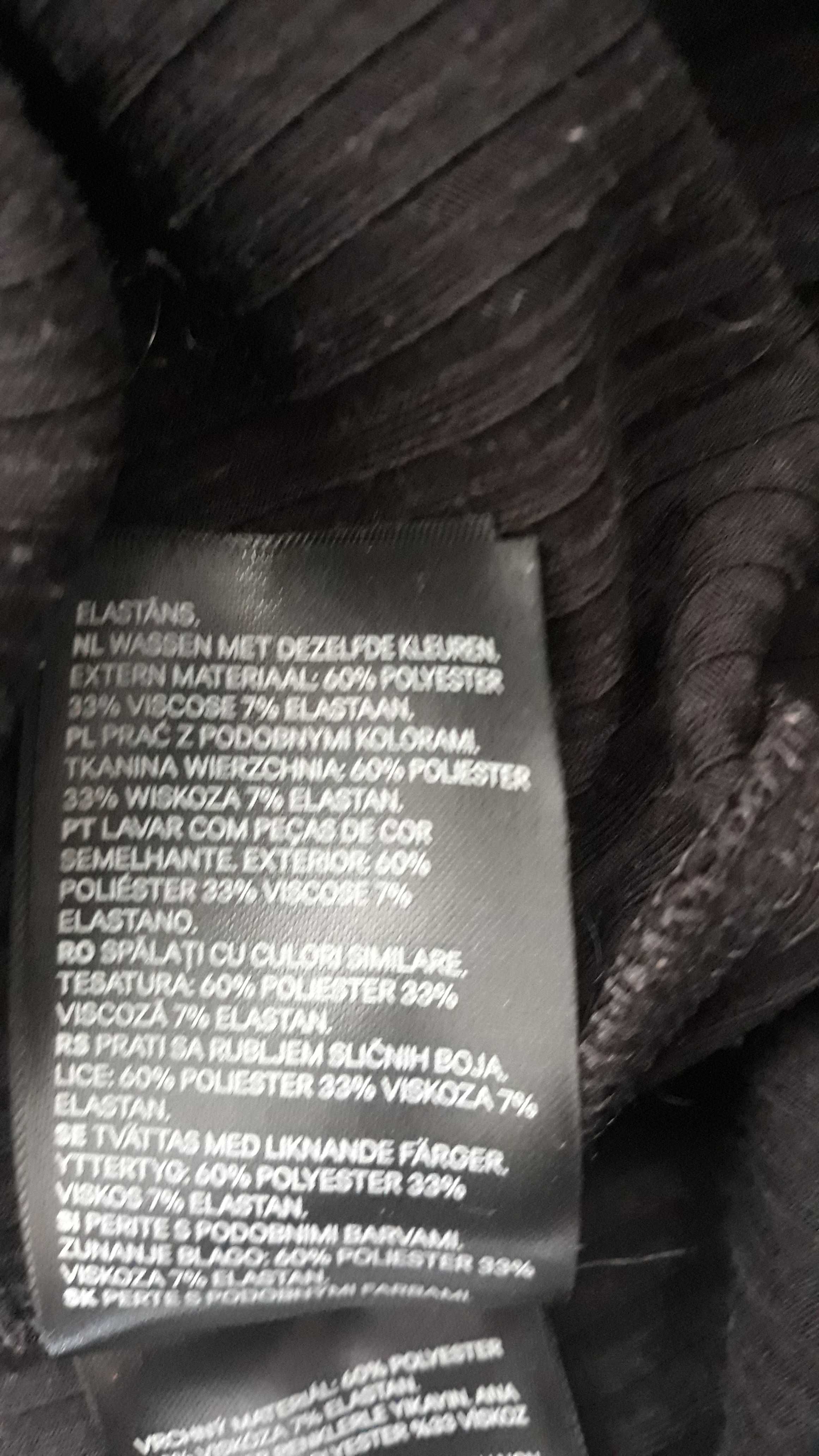 Sukienka ciążowa M H&M mama czarna podkreśla brzuszek