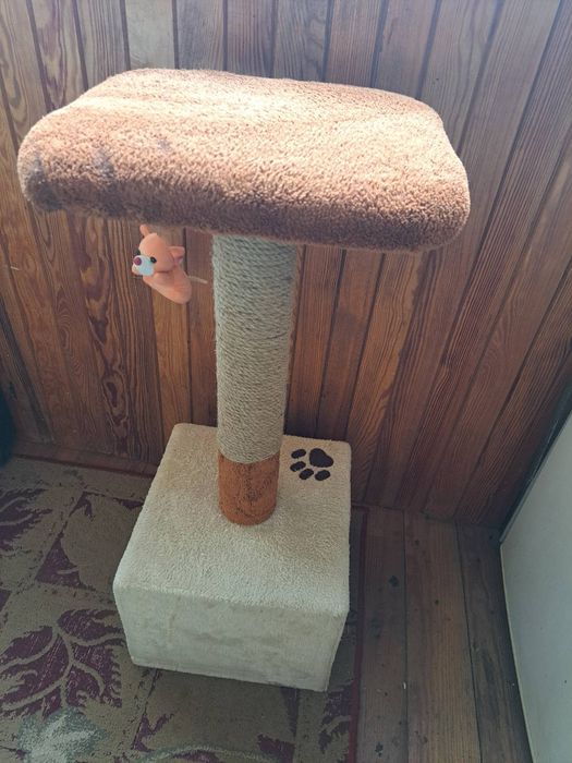 Когтеточка с домиком, б/у