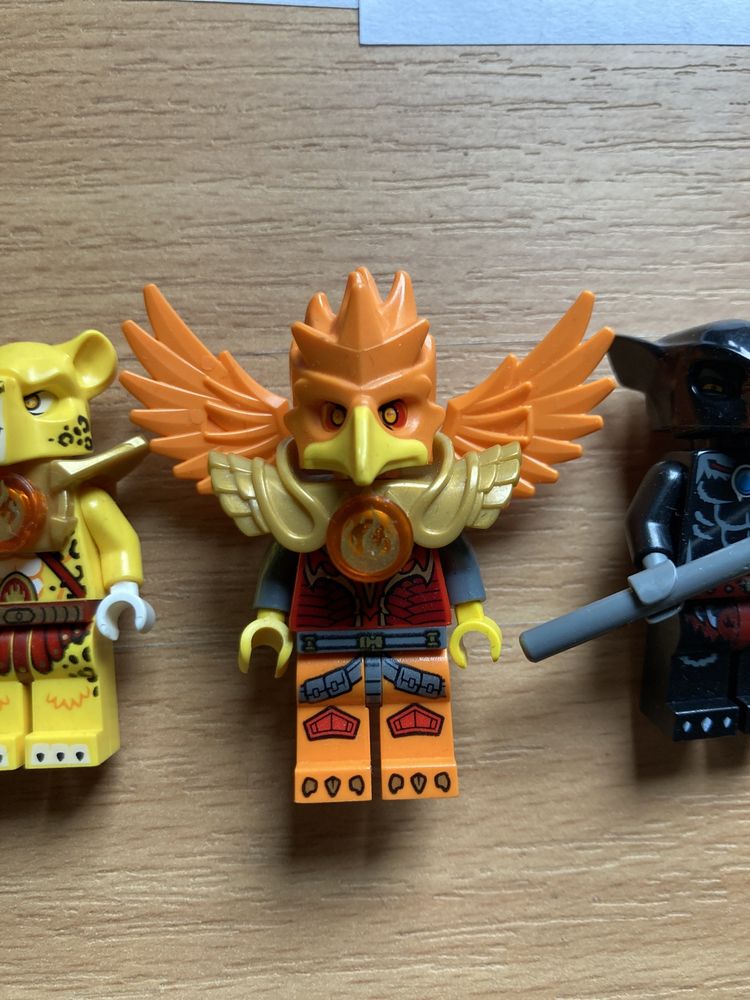 Lego Legends of Chima minifigures - Wilhurt, Frax i Lundor Leopard