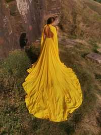 Фантастическая  юбка-платье трансформер со шлейфом для фотосессии