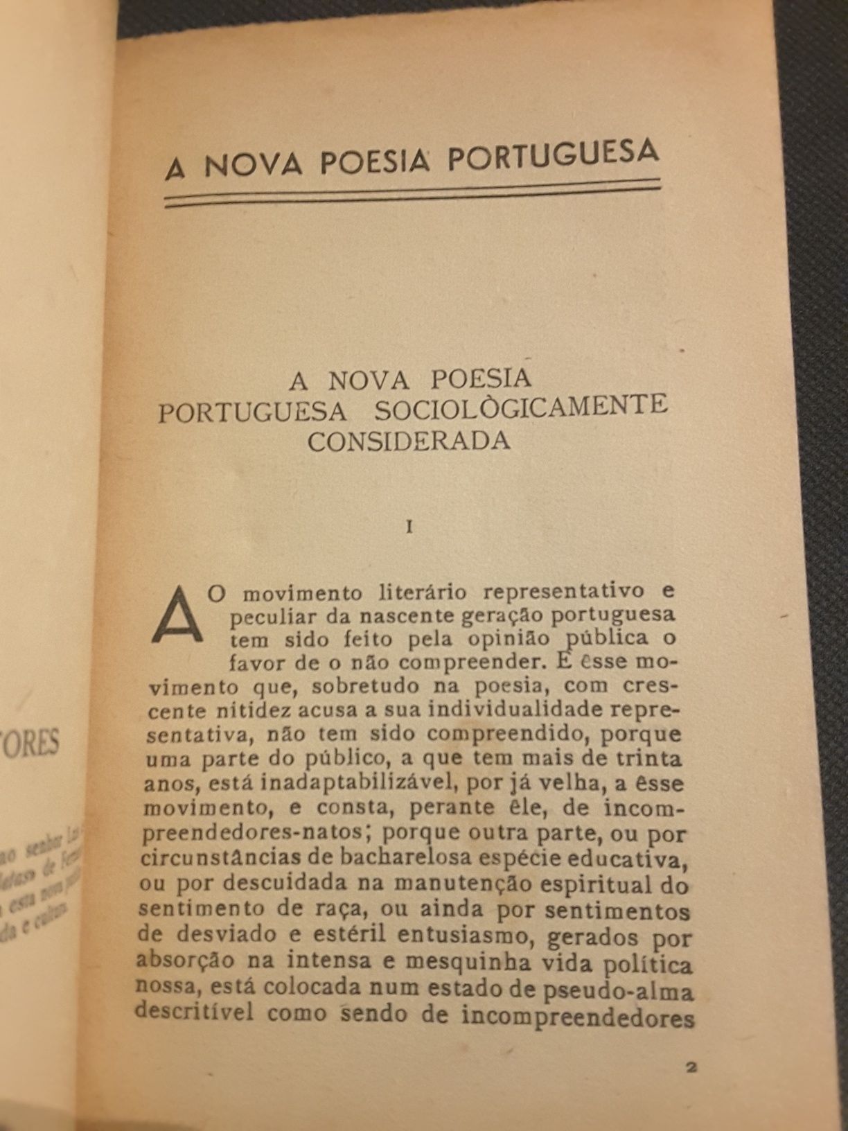 Ramos Rosa/ F. Pessoa: A Nova Poesia /António Sardinha