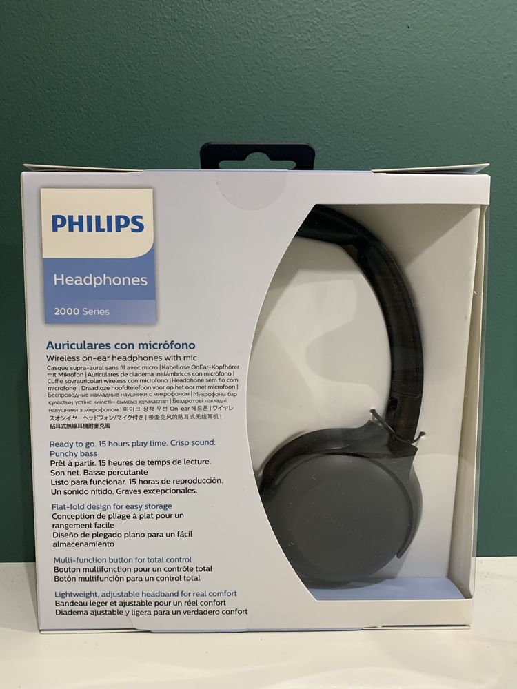 Bezprzewodowe słuchawki Bluetooth PHILIPS TAUH202 z mikrofonem