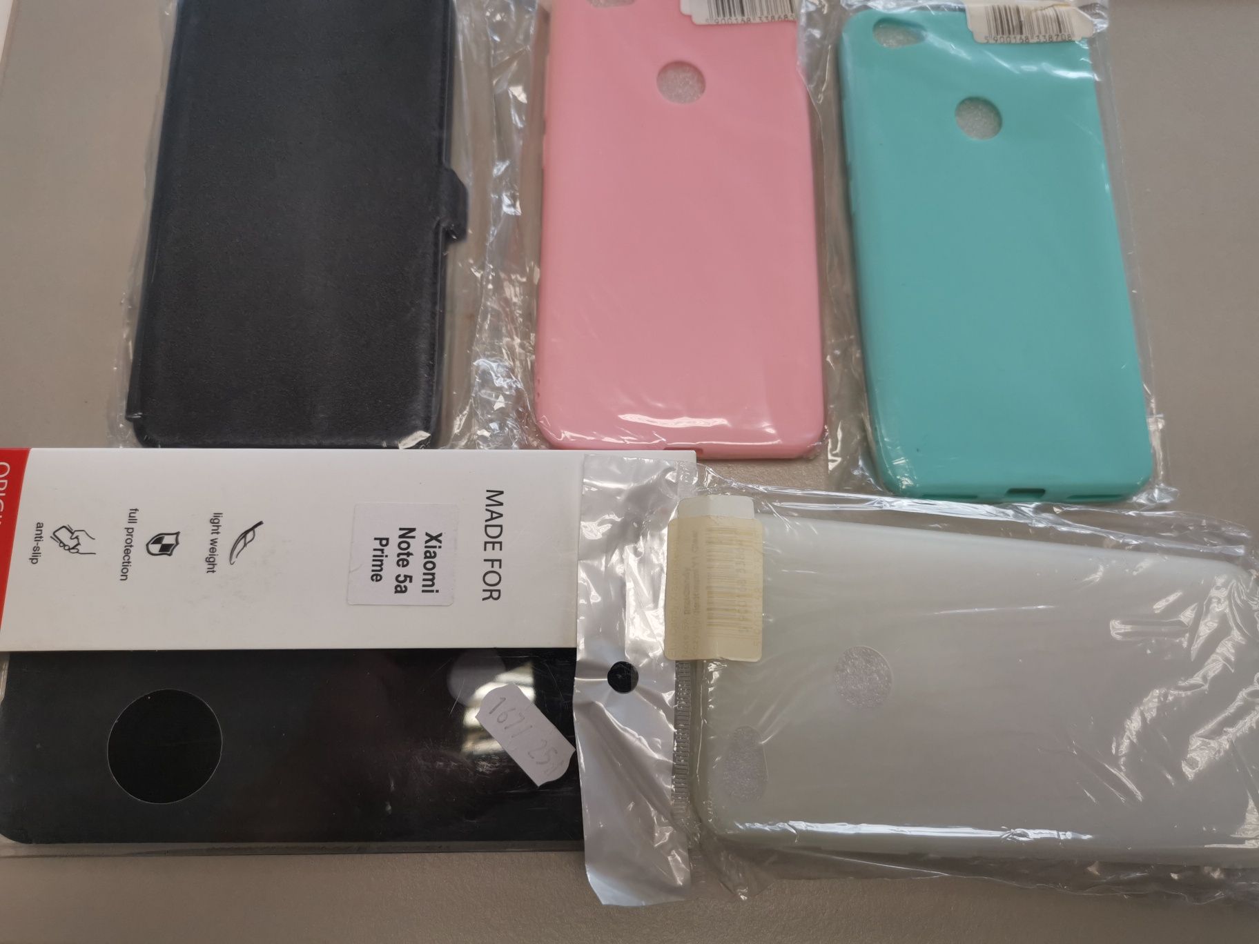 Etui pokrowiec case plecki do Xiaomi redmi note 5a komplet 5 sztuk