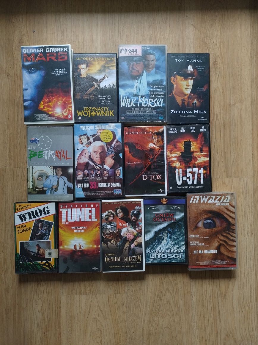 Kasety VHS 13 sztuk