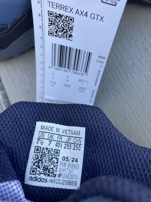 Adidas TERREX AX4 GORE-TEX HP7397 | розмір 40((2/3),42(2/4),43(1/3)