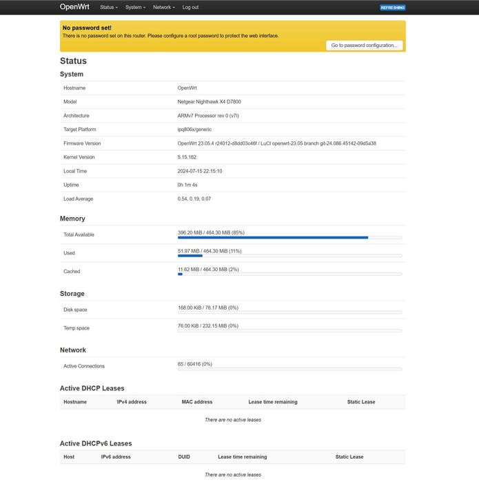 Router Netgear D7800 OpenWrt Nighthawk X4S