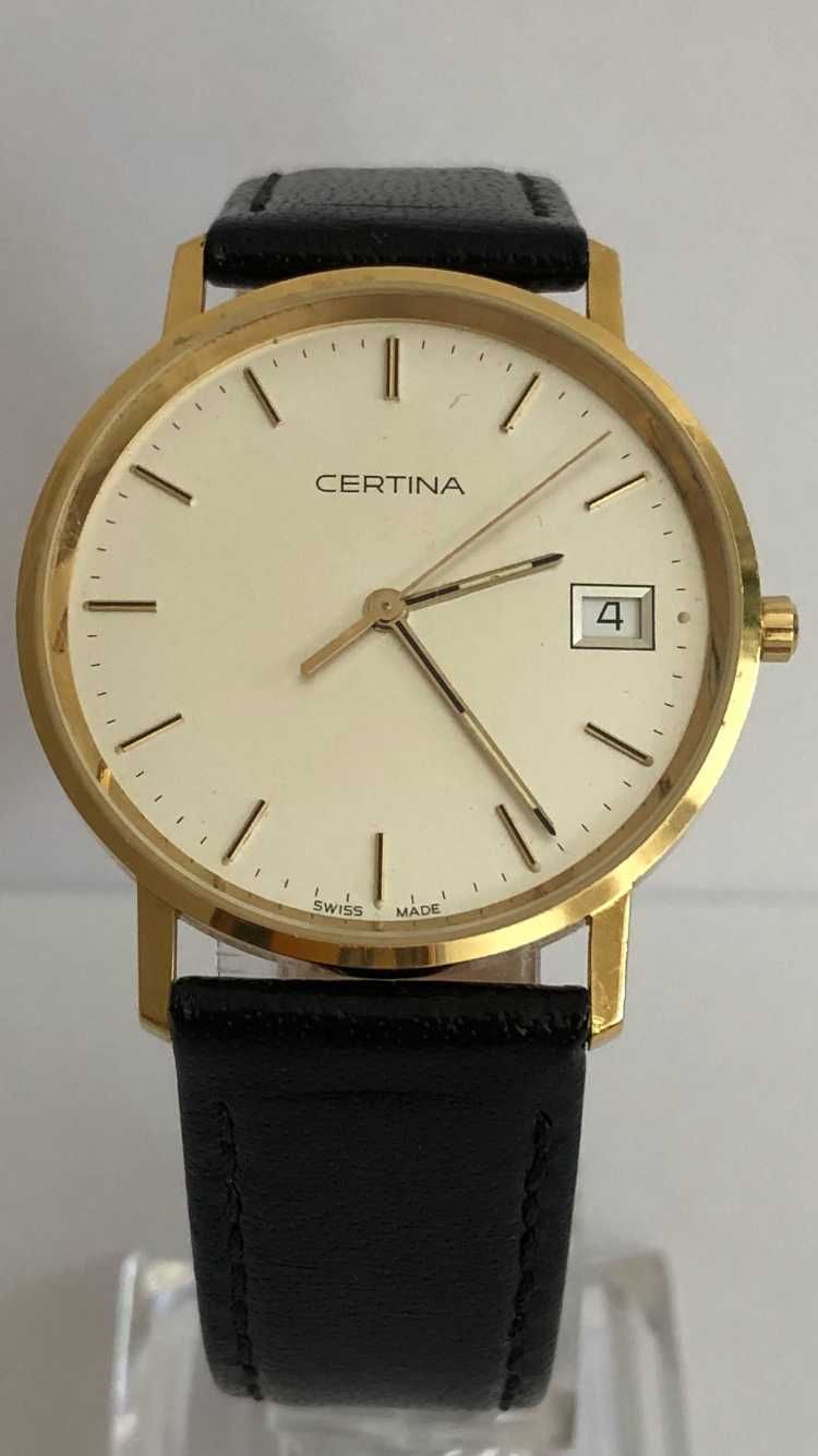 Certina, złoto 18K, model EOL 158.9289.68, full set