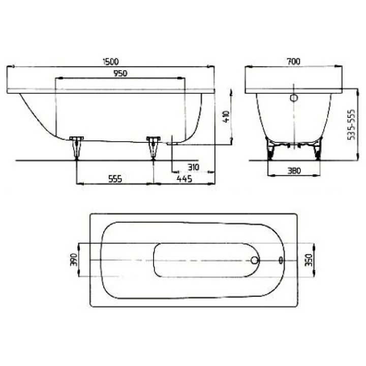 Ванна стальная KALDEWEI Saniform Plus 361-1  150x70 Германия