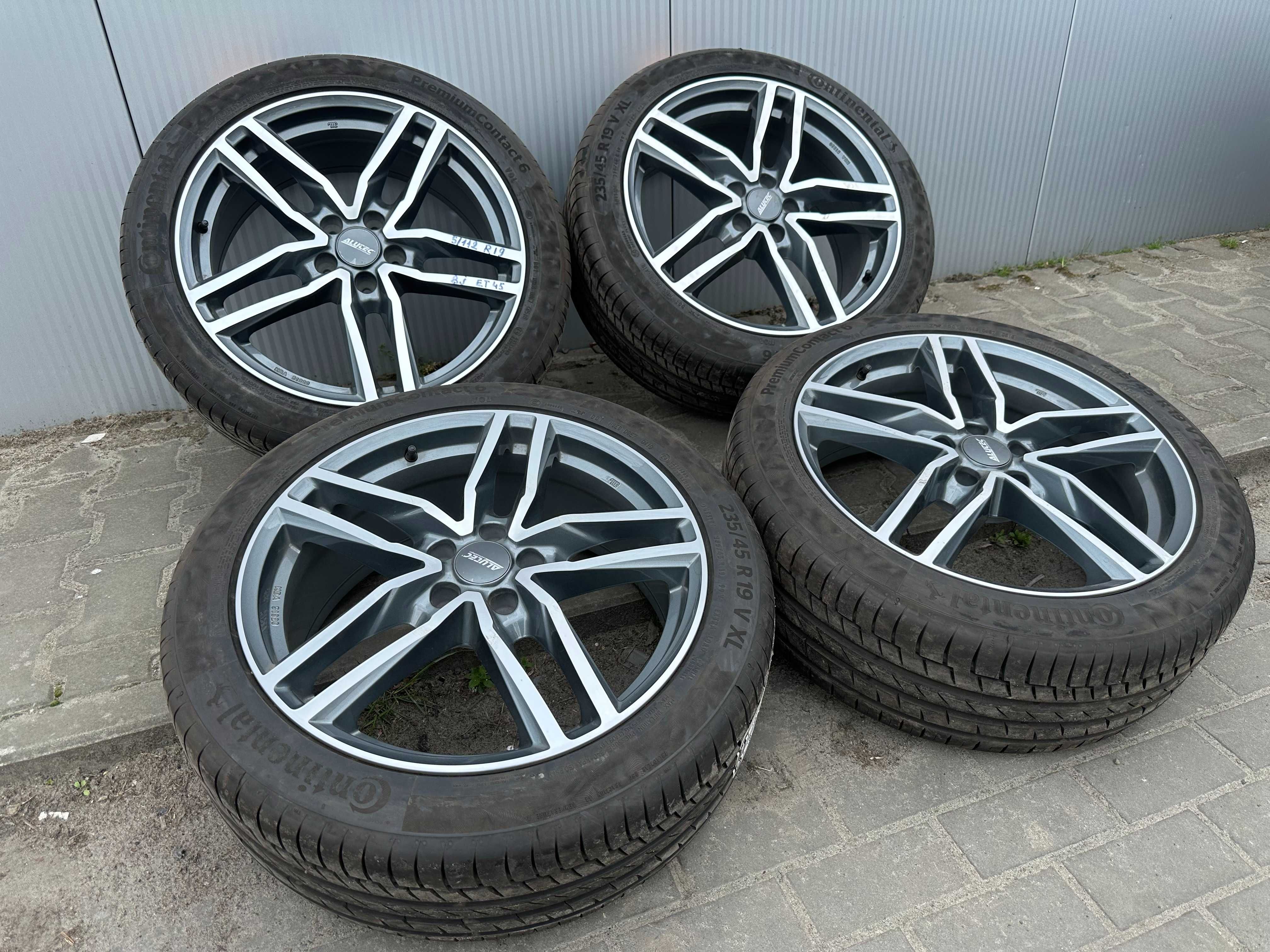 Диски Alutec 5/112 R19 8J ET45+нові 235/45R19 Continental Premium6