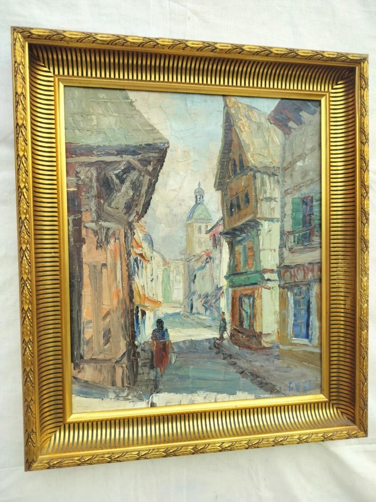 Stary obraz GEORGE WILLIAM HILL 1862- 1934