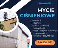 SIGMA Clean Mycie dachów, elewacji, paneli fotowoltaicznych, budynków