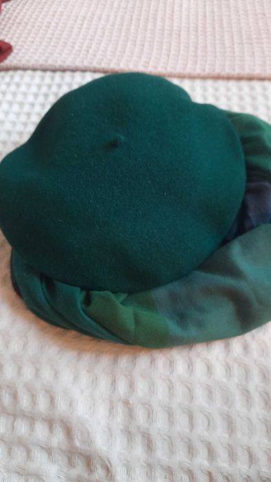 Beret wełniany plus szalik