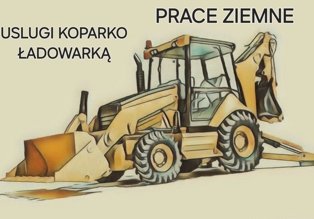 Usługi budowlane koparko ładowarką prace ziemne