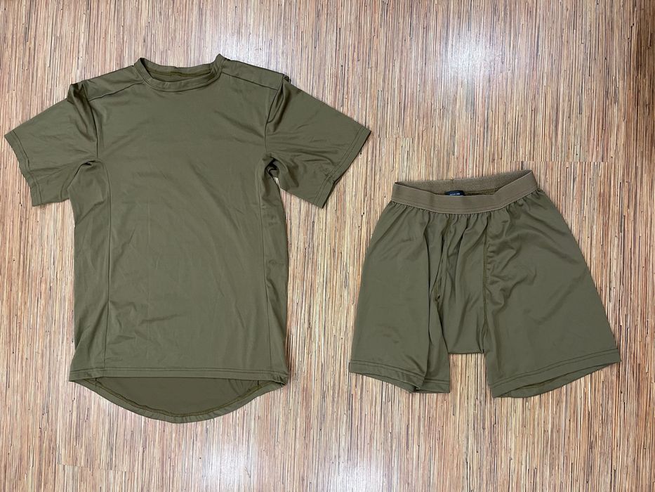 SEKRI Polartec ECWCS PCU Level 1 T-Shirt+Boxer, Coyote Brown, L-Long.