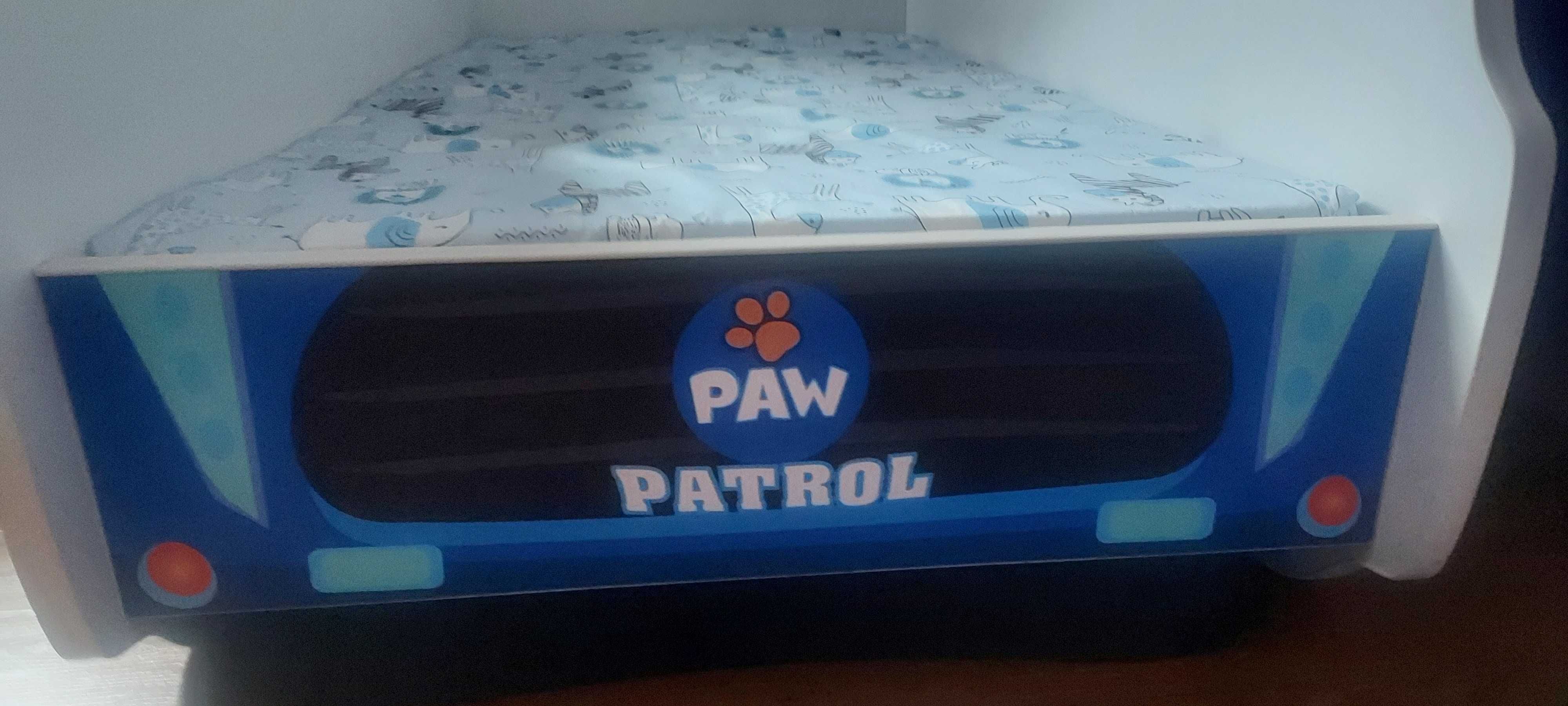Łóżko Ciężarówka Psi Patrol wymiar 74x154 odcienie niebieskiego