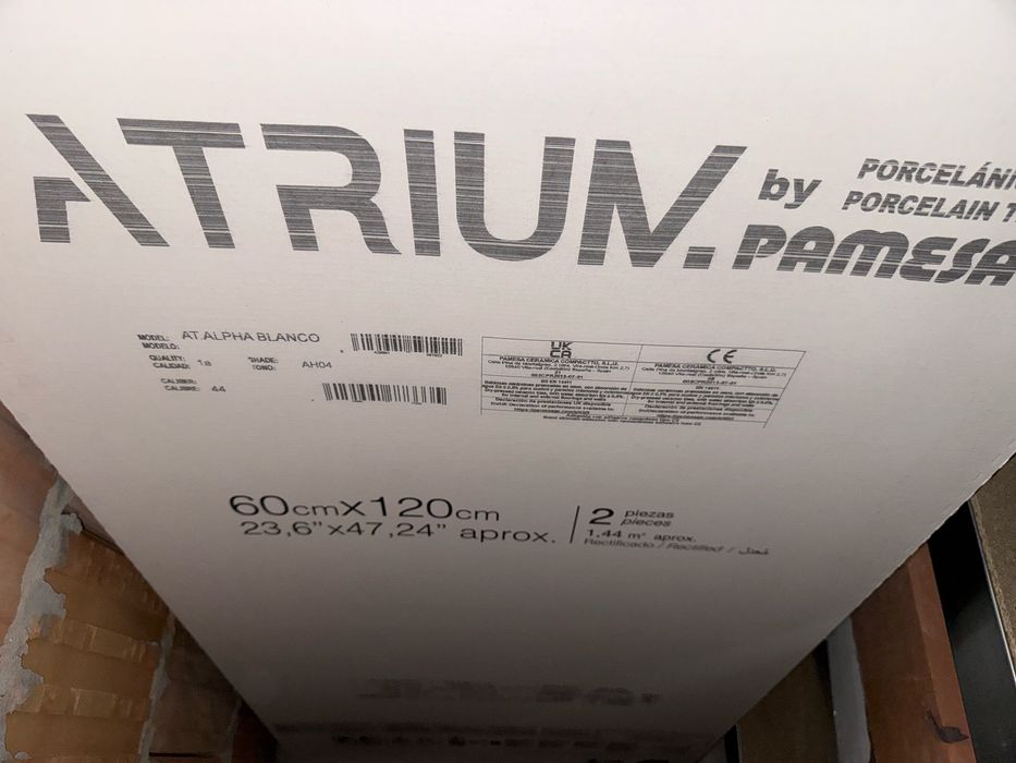 Плитка 60*120 Alpha Blanco Rec. (Залишок 7 шт.)