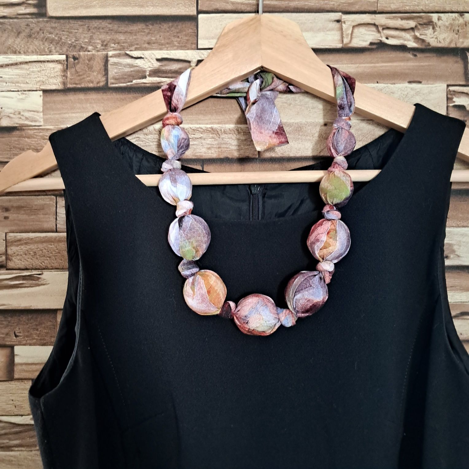 Naszyjnik korale pasek Handmade