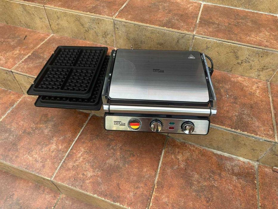 ‼️ Контактный гриль вафельница 2в1 пресс-гриль со сменными пластинами