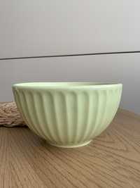 Лимонная керамическая тарелка салатник посуда