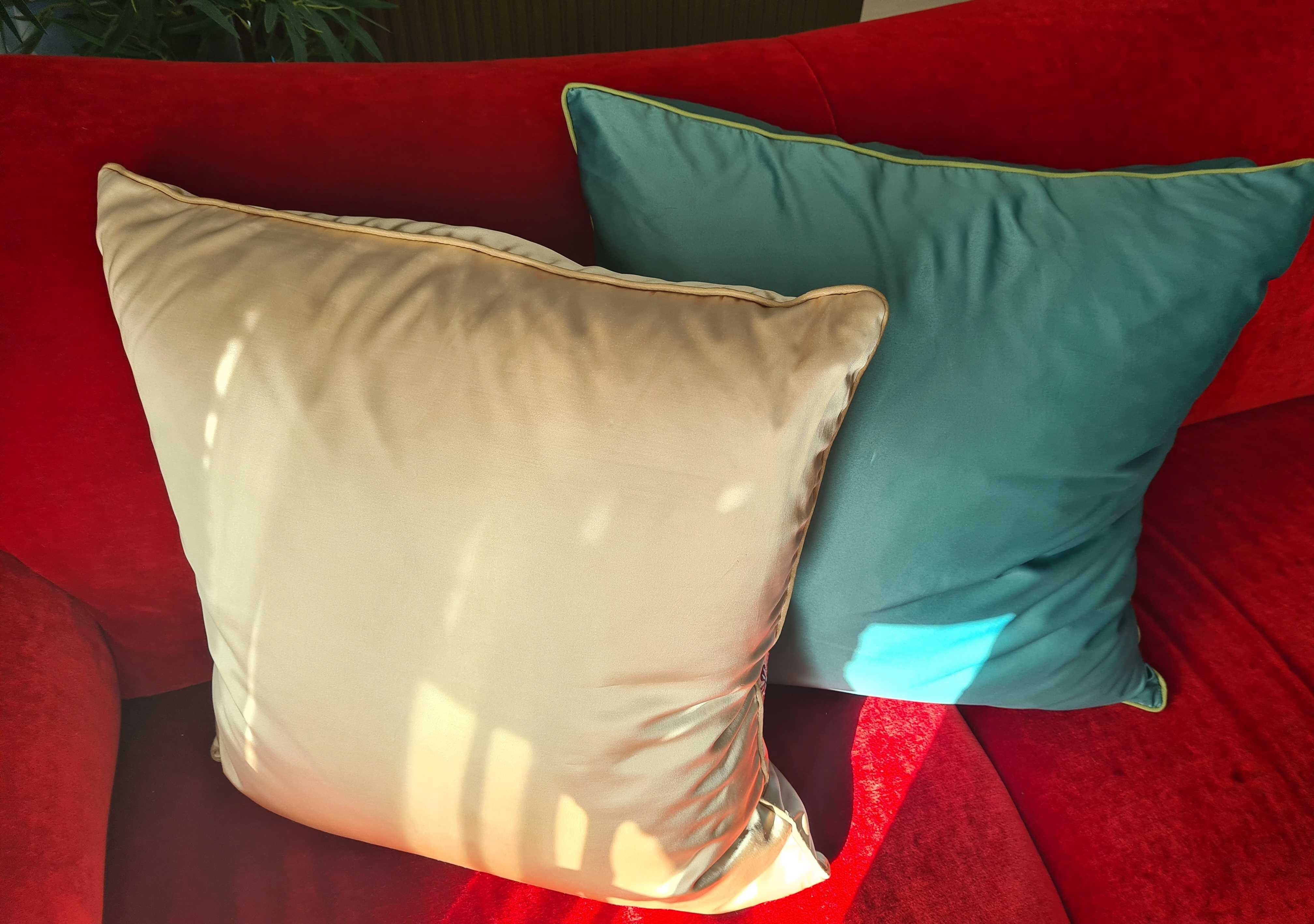 Fronhas de Almofadas decorativas Grandes bordado cetim 60x60 cm Luxo