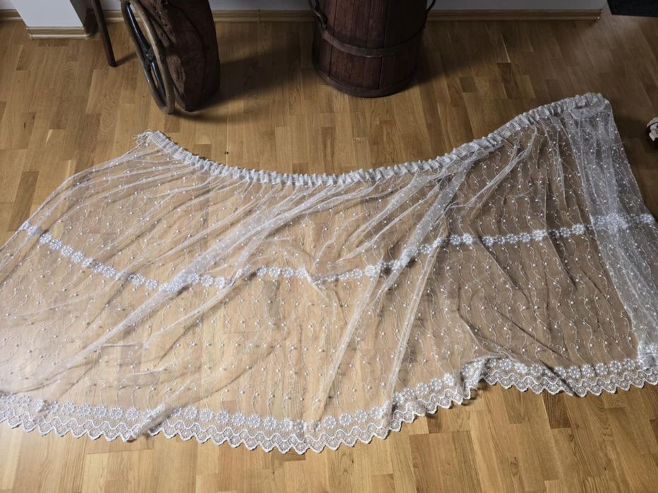 Firana śnieżnobiała