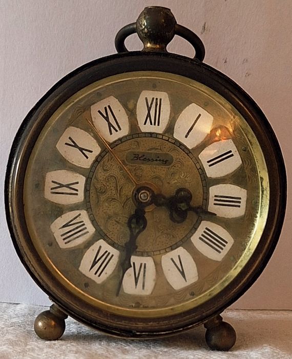 Relogio despertador Blessing Vintage West Germany anos 40/50